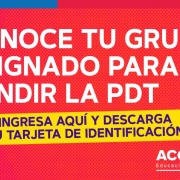 Conoce tu grupo para rendir la PDT