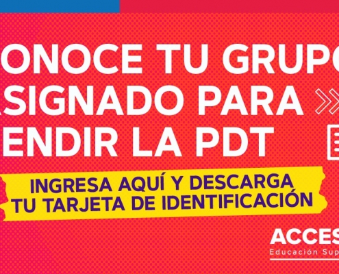 Conoce tu grupo para rendir la PDT