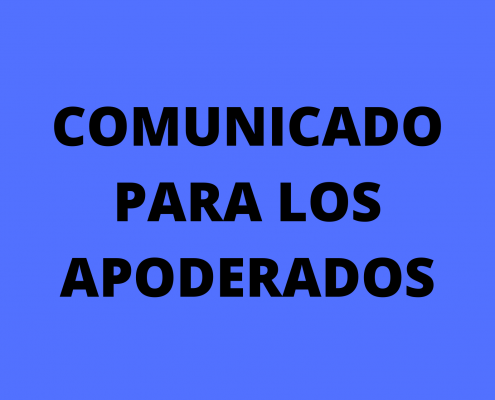 Comunicado para apoderados