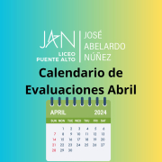 Calendario de Evaluaciones Abril 2024