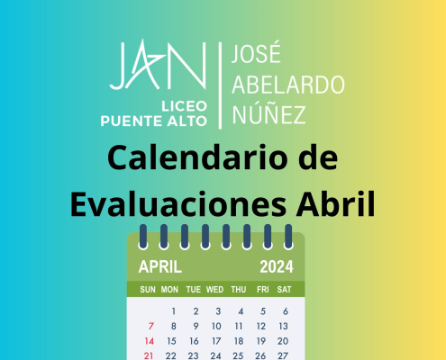 Calendario de Evaluaciones Abril 2024