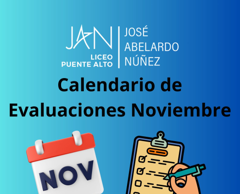 Calendario de Evaluaciones Noviembre