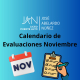 Calendario de Evaluaciones Noviembre