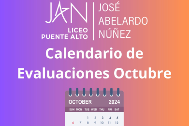 Calendario de Evaluaciones Octubre 2024