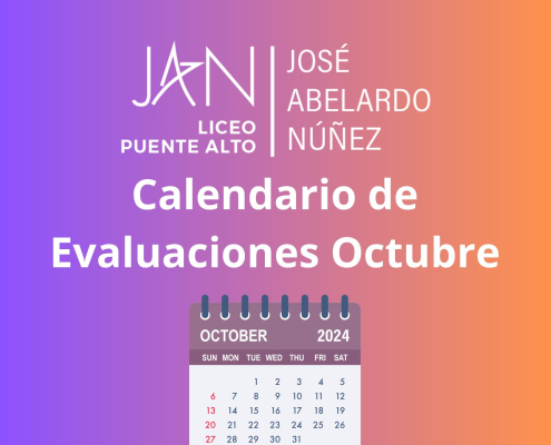 Calendario de Evaluaciones Octubre 2024