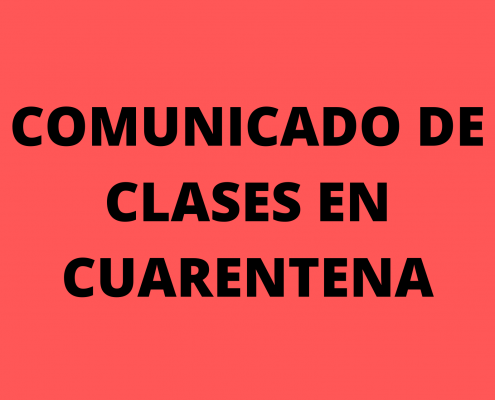 Clases en cuarentena