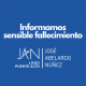 Informamos Sensible Fallecimiento