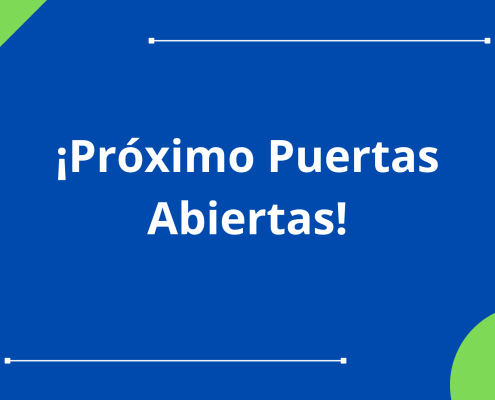 ¡Próximo Puertas Abiertas!